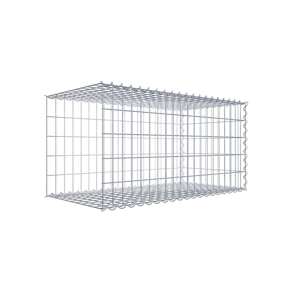 Gabbione Griglia Da Parete In Acciaio – 10x10cm Maglia, Dimensioni 20x50cm, Per Decorazione Interna/Esterna, Supporto Per Piante