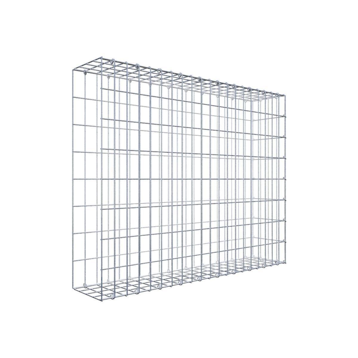 GABIONA Gabbione Maglia 10x10 Cm - 100x30 Cm, Rivestimento Galvanizzato Resistente - 3