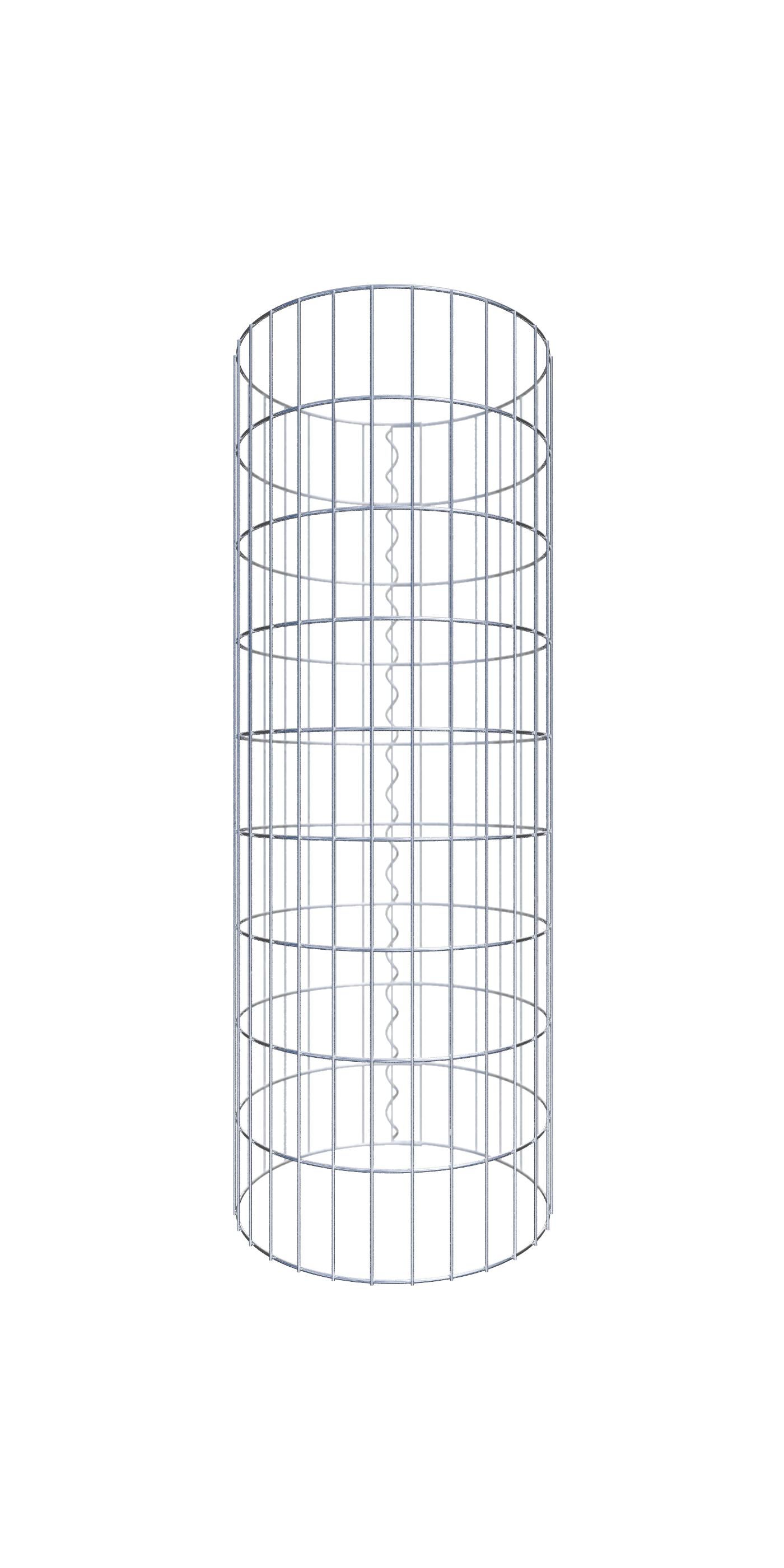 Gabiona - columna de gaviones de 47 cm de diámetro, malla redonda de 5 x 10 cm - altura: 90 cm - alta calidad