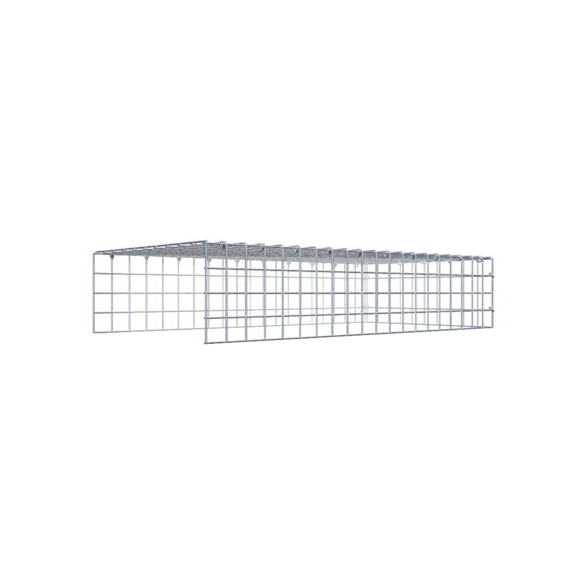 Gabiona - Gavión Para Cultivo Tipo 4 100 Cm X 20 Cm X 50 Cm (L X A X P