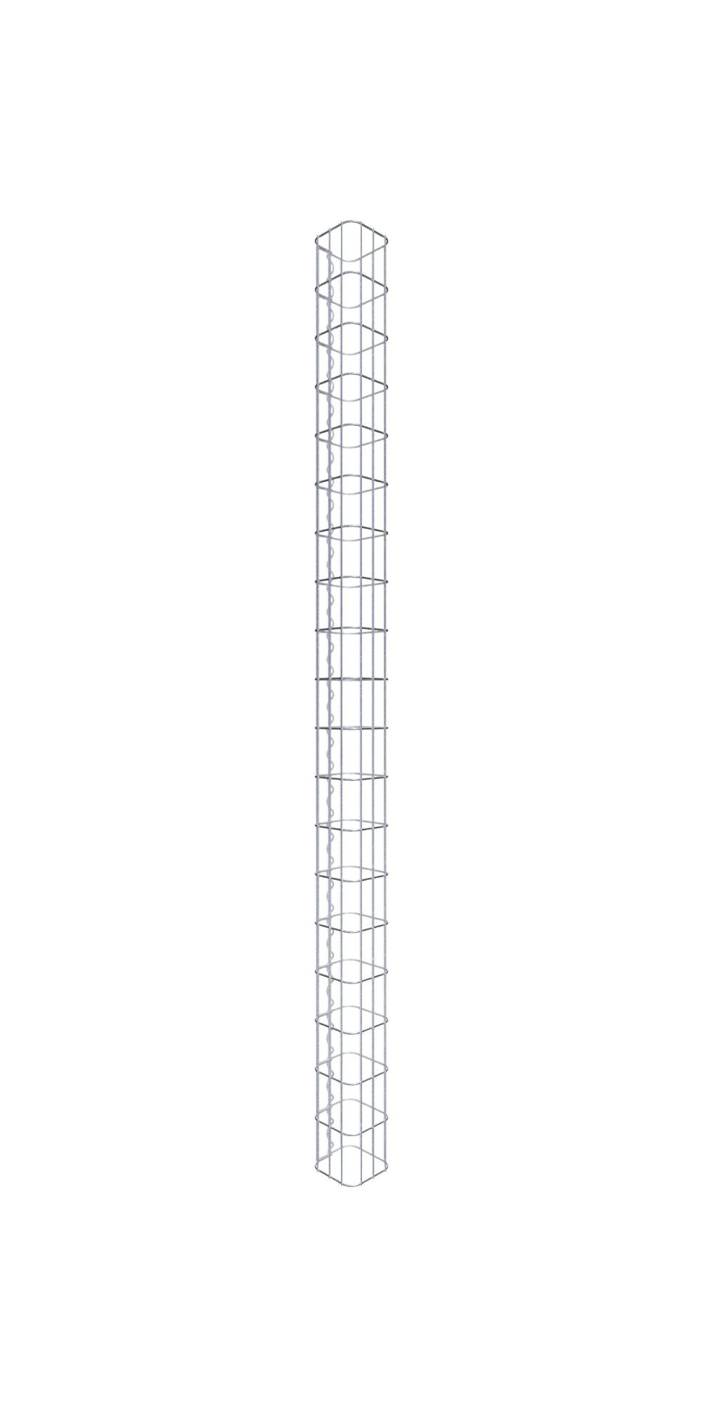 Speciale aanbieding: twee ronde zuilen, stenen sokkel, H 54 cm, vloeroppervlak 23 x 23 cm, 60 kg, grijs, vorstbestendig van gegoten steen voor buiten