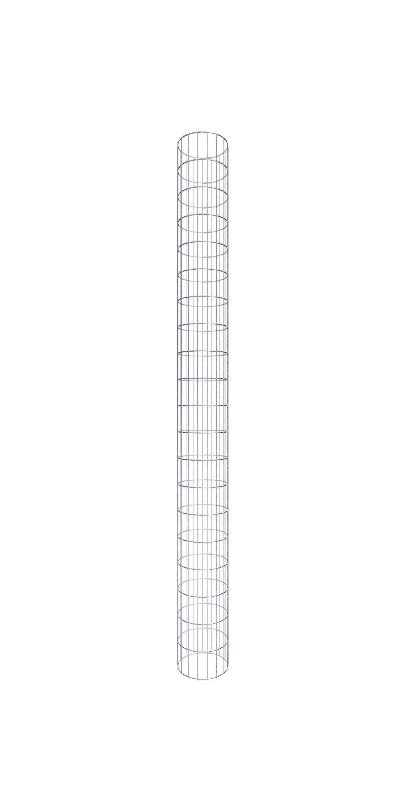 Gabiona - columna de gaviones de 27 cm de diámetro, malla redonda de 5 x 10 cm - altura: 200 cm - alta calidad
