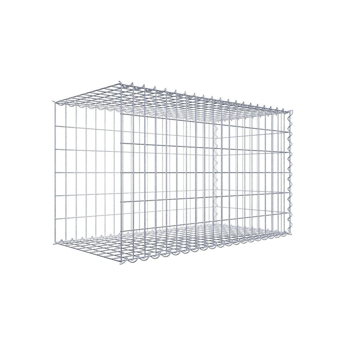 Gabiona Gabion à Monter En Longueur 100 Cm X 60 Cm X 50 Cm L X H X P Maille 5 X 10 Cm