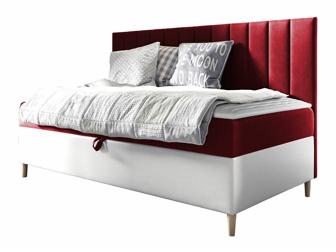 Letto continentale Baltimore 165, Singolo, Continentale, Rosso, 90x200 ...
