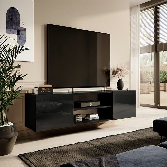 Aston Report Mueble TV bajo 220cm diseño moderno salón