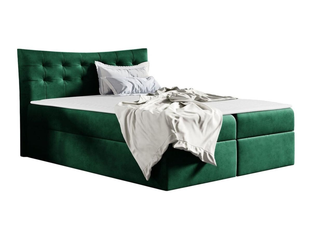Letto continentale Baltimore 157, Continentale, Doppio, Verde, 140x200 ...