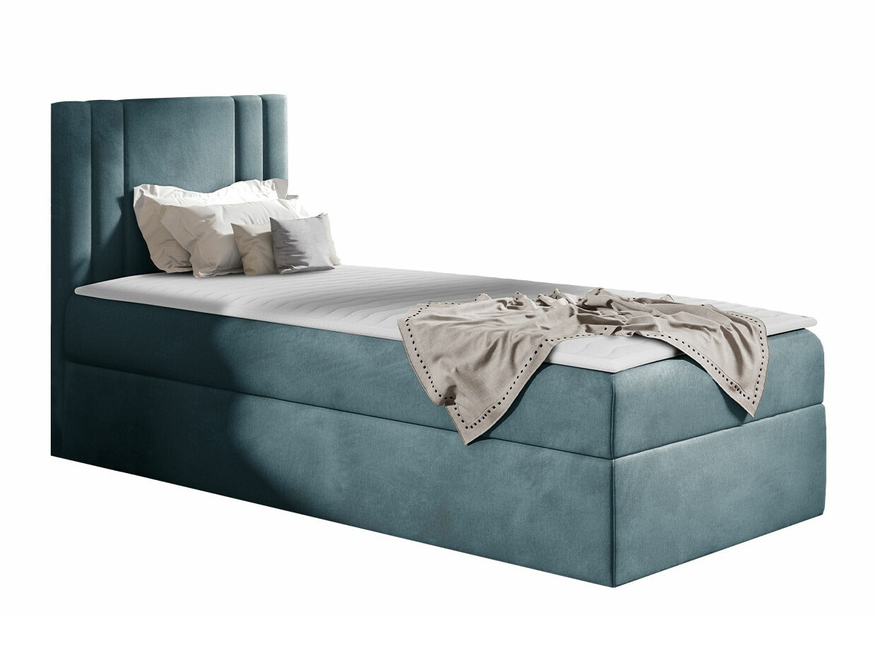 Letto continentale Baltimore 179, Singolo, Continentale, Blu, 90x200 ...