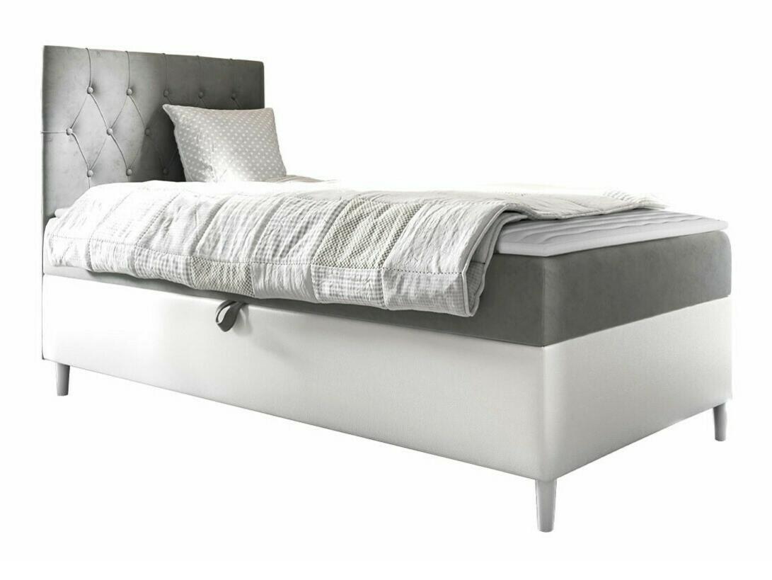 Letto continentale Baltimore 179, Continentale, Singolo, Grigio