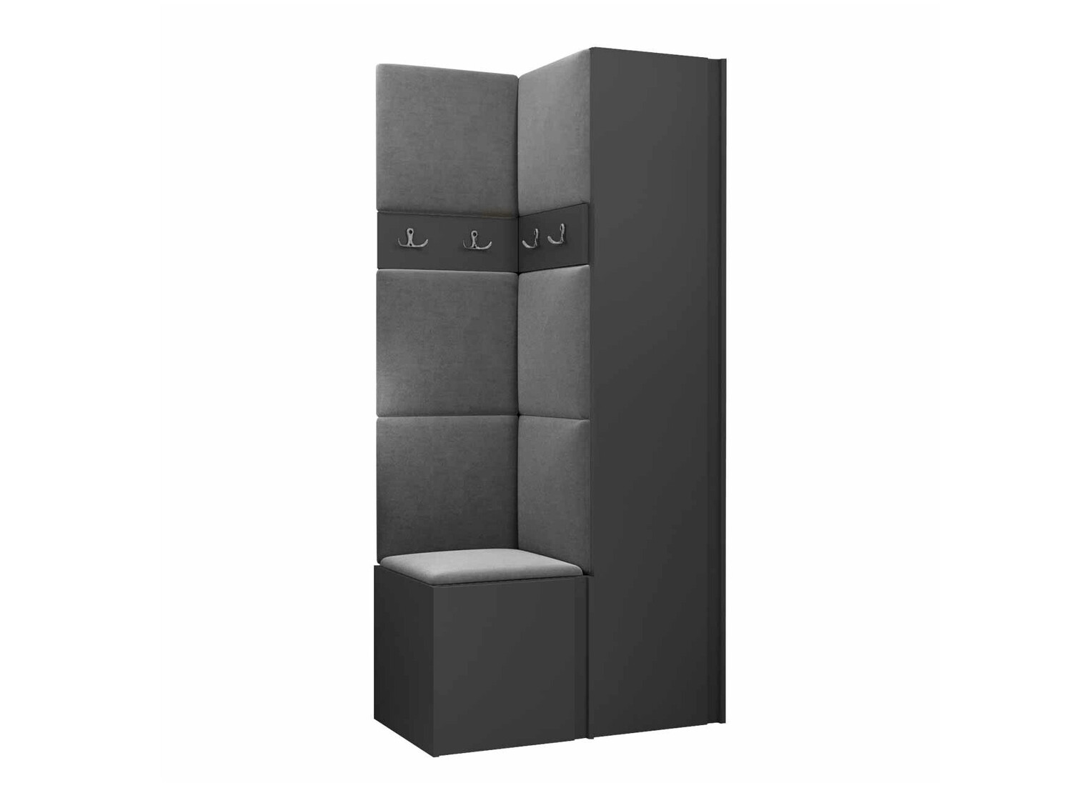 Set Mobili Da Ingresso Hartford 348 186x82x44cm Grafite Arazzo set-mobili-da-ingresso-hartford-348-186x82x44cm-grafite-arazzo