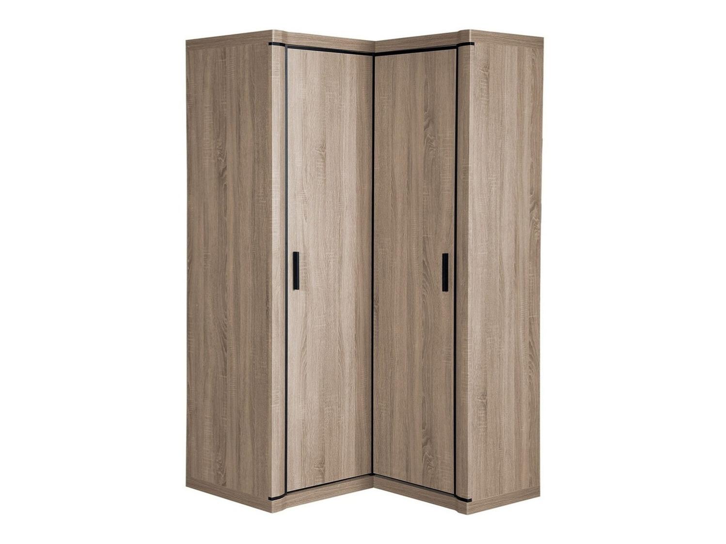 Armoire d'angle Stanton D119, Sonoma chêne, 192x114x100cm, Wardrobe