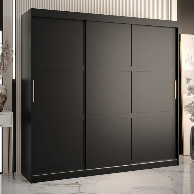 Armario Línea Kit puertas correderas 181 x 200 x 53 cm negro