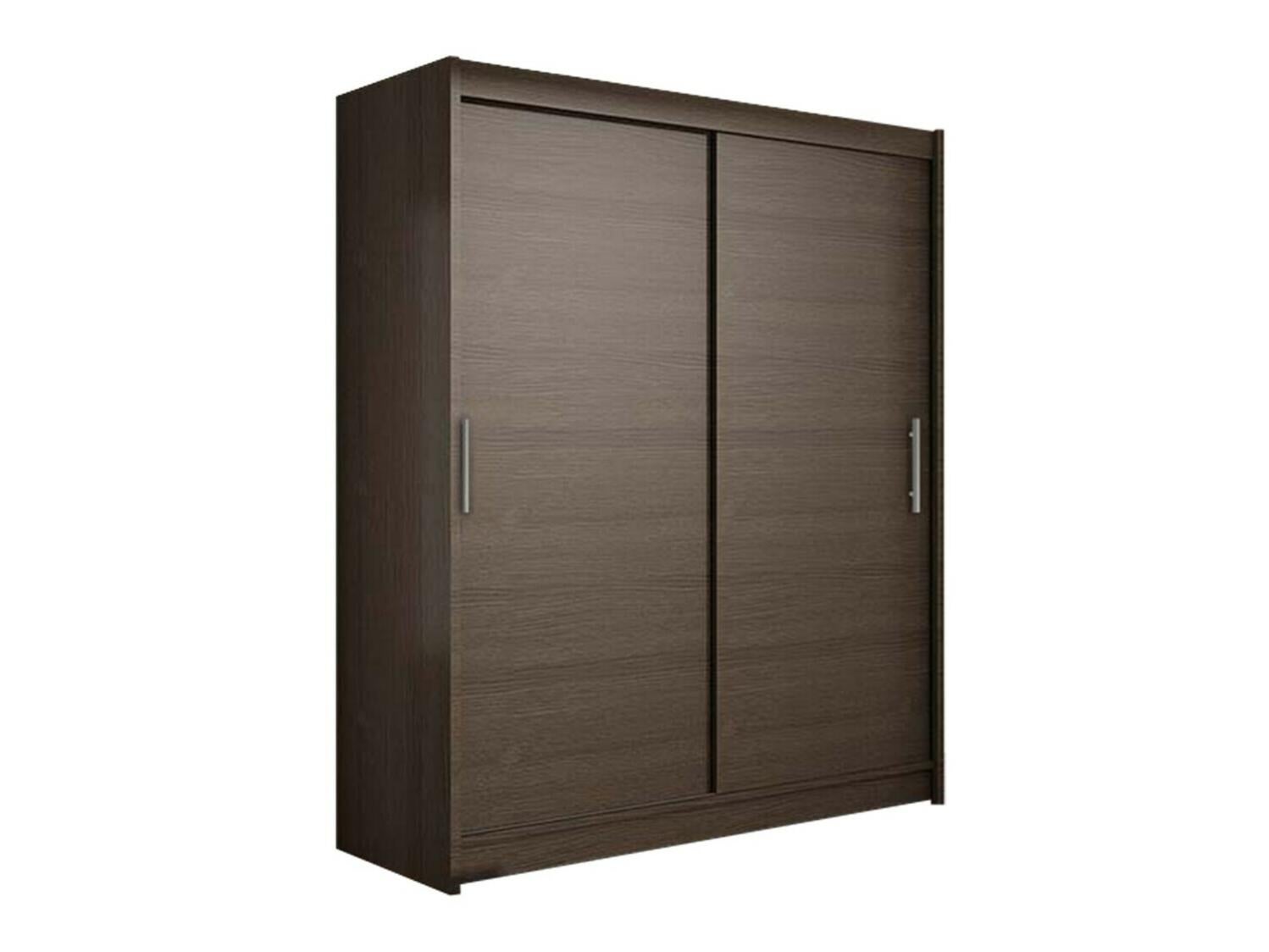 Armoire Atlanta 103, Chêne foncé, 200x150x58cm, Wardrobe doors