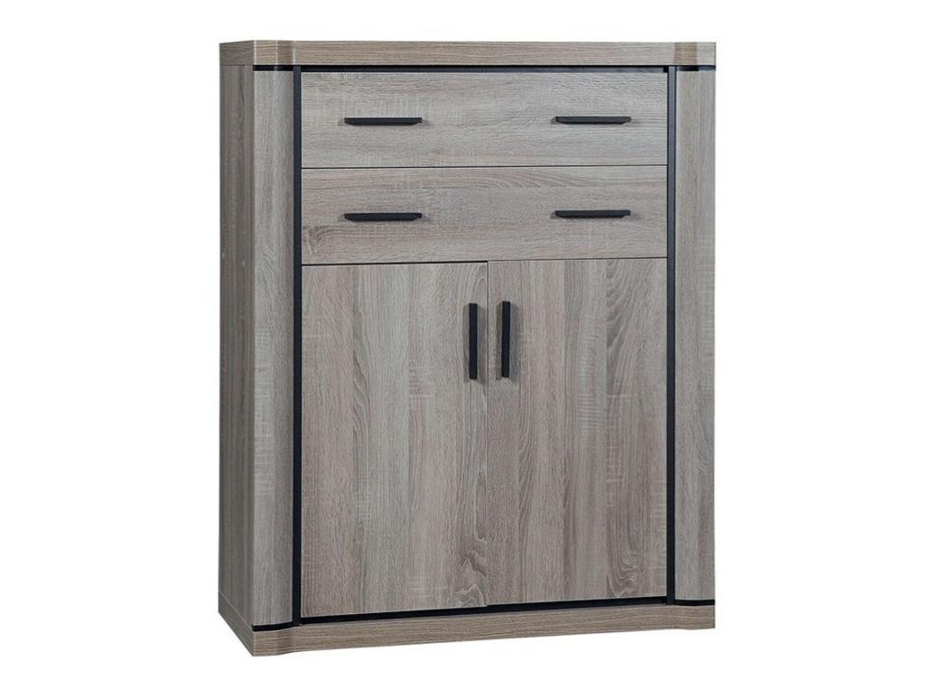 Commode Stanton D105, Truffe chêne, Avec tiroirs et portes, Number of ...