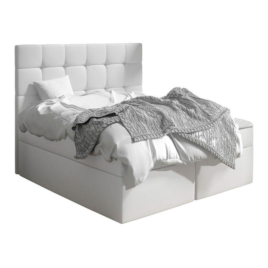 Cama plegable con somier y colchón, medidas 190x80x30 cm