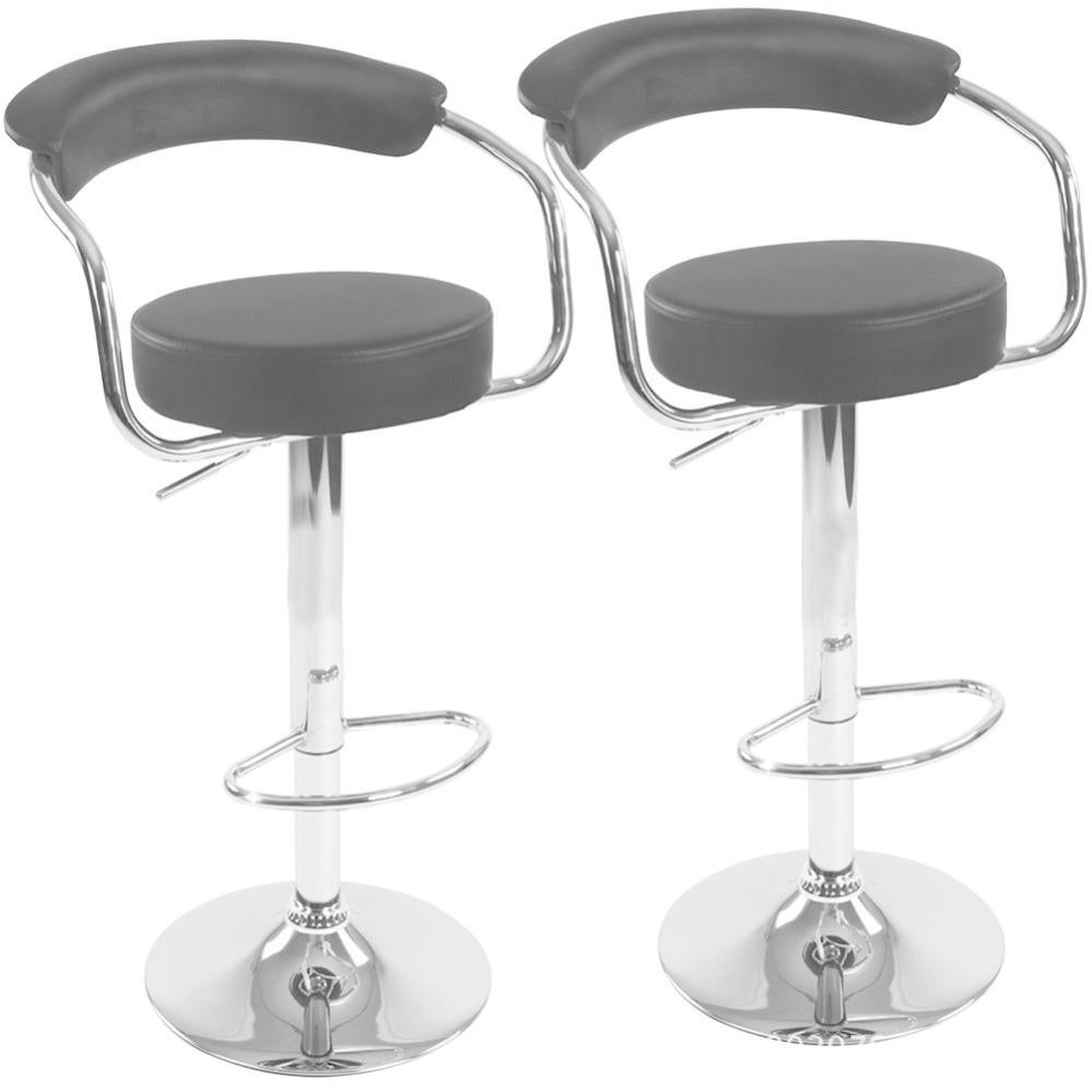 Sgabello Da Bar - Set Da 2 - Con Imbottitura - Royal Catering Sgabelli Bar Sgabelli Cucina 90397615