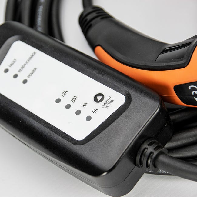 Chargeur De Voiture électrique De Type 2 pour Tesla Model 3 / X/Y/S, Câble  De Charge Ev Portable, Boîtier De Charge De Courant Commutable avec