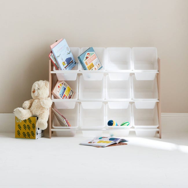 Meuble de rangement étagère pour jouets enfants casiers amovibles