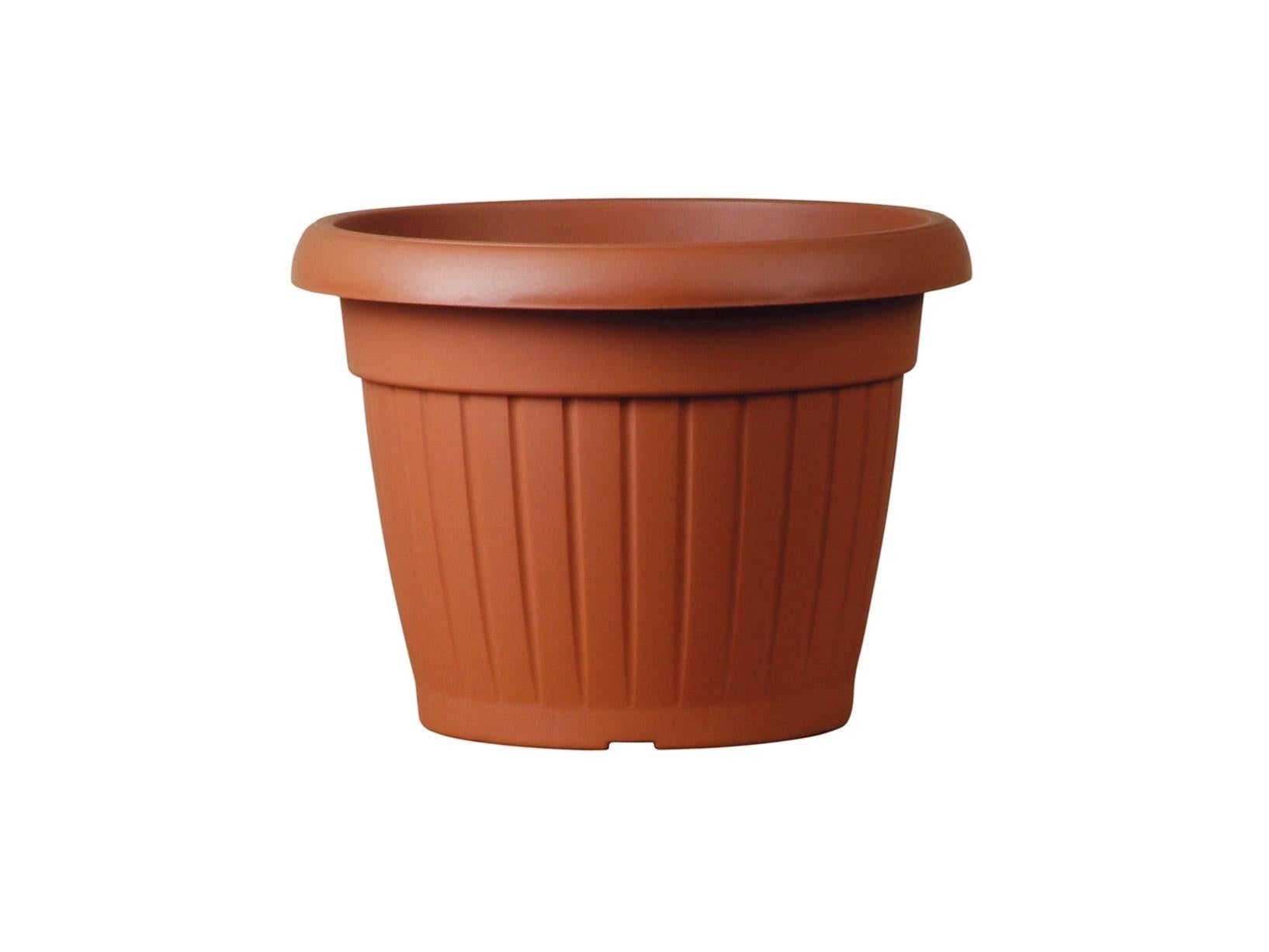 Vaso Cubico Cottage In Polipropilene Colore Marrone H 56 X L 30 X P 30 Cm 32825471