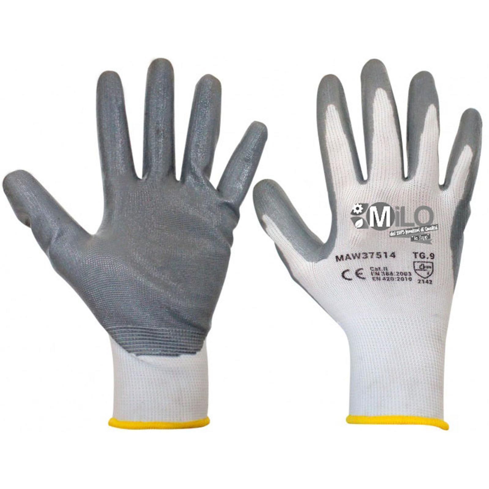 480 Paia Guanti Da Lavoro Spalmati, Misura 9/10, Expertshop, Uso Industriale