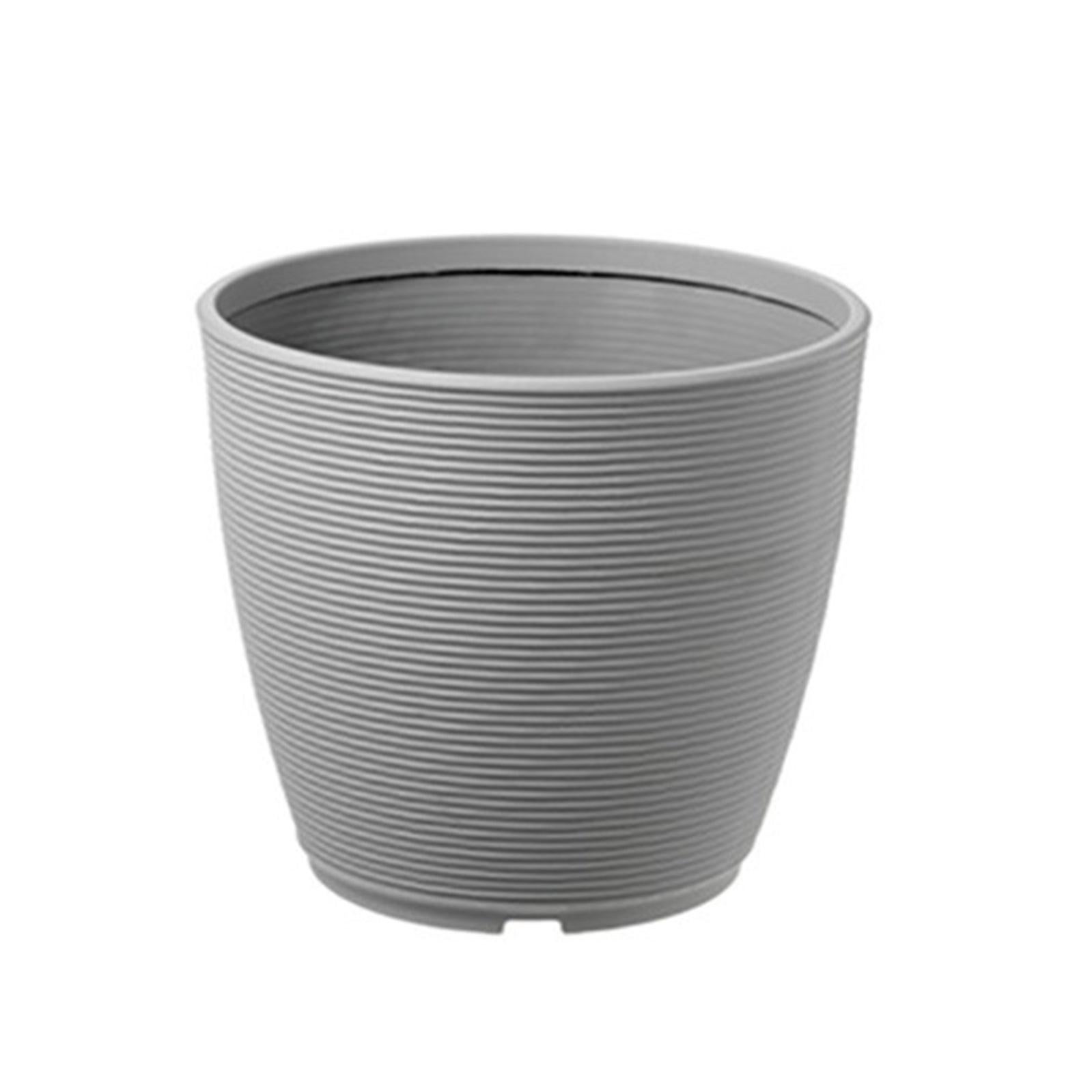 Decor Space Vaso Vila 20 Cm Oliva - Vaso In Plastica Riciclata Per Esterno E Giardino - Resistente UV E Antimuffa - Ideale Per Piante E Fiori