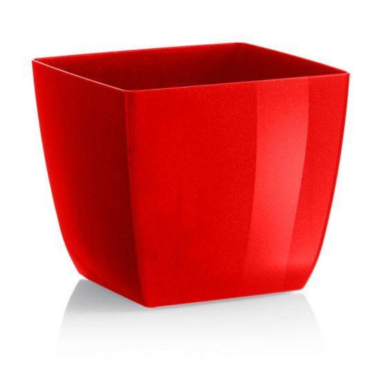 Vaso Per Fiori Quadrato "Juka" - 40 Cm - Rattan Metallico Grigio - Foto 7