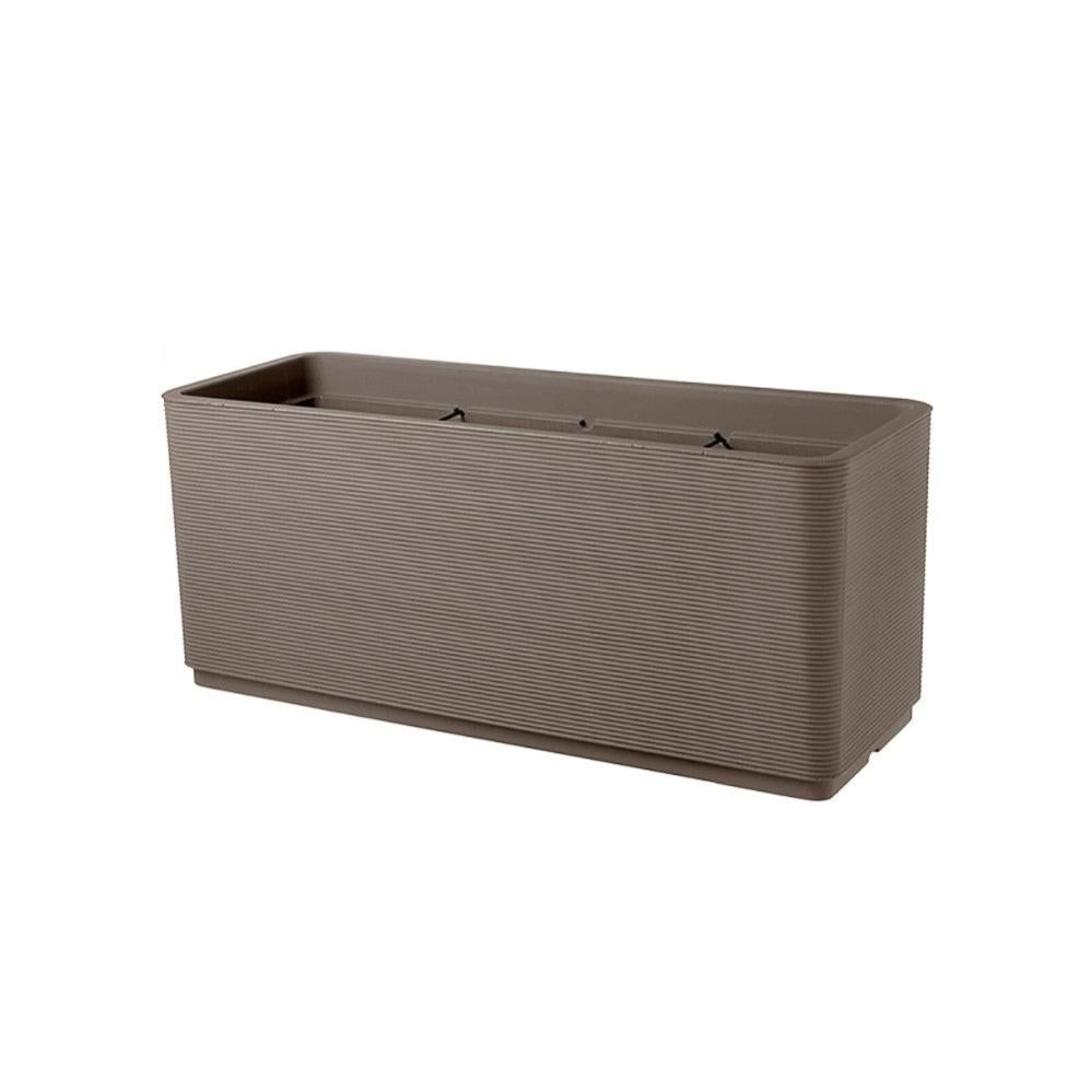 The HC Companies Fioriera In Plastica Color Cioccolato 17,8 Cm - Vaso Con Fori Di Drenaggio Per Interni Ed Esterni