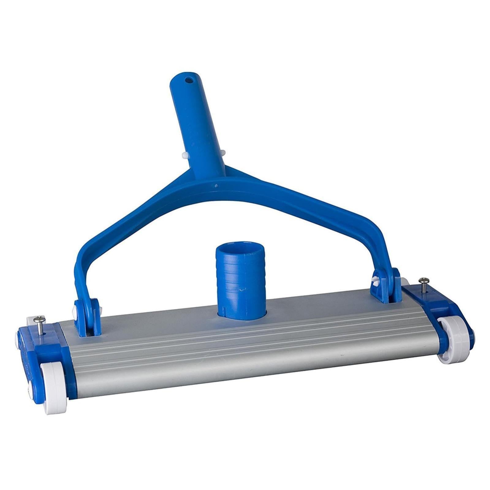 Spazzola Pro Per Pulizia Bordo, Pareti E Fondo Della Piscina In Alluminio Rinforzato Universale Blu Cm 42x5x15 85794460