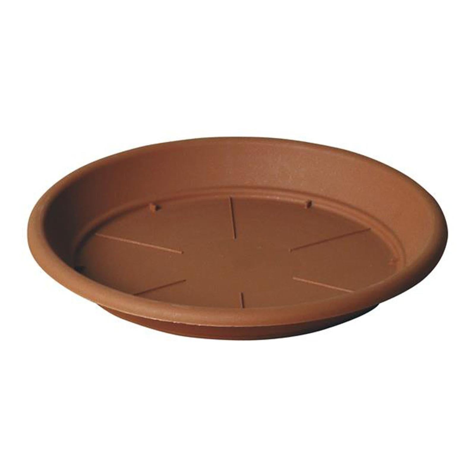 Sottovaso per vaso da fiori Terra chiara in terracotta color impruneta H 3.6 x 23 | Leroy Merlin