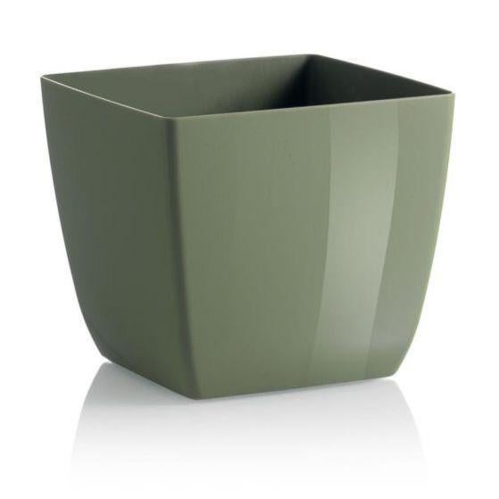 Vaso Per Fiori Quadrato "Juka" - 40 Cm - Rattan Metallico Grigio - Foto 4