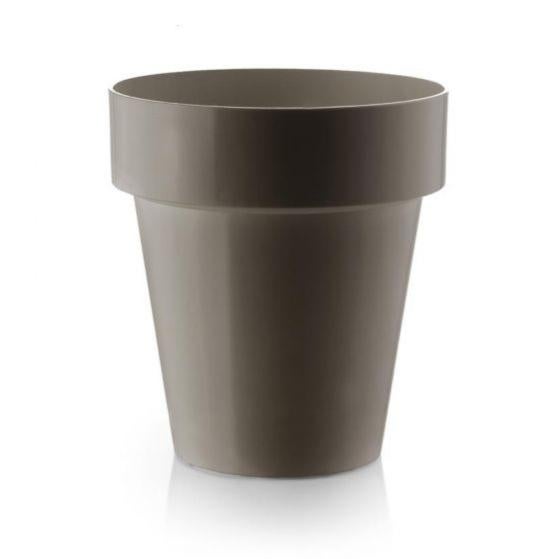 Vaso Tondo Alto ''Zamora Essential'' In Plastica Colorati Da Esterno Per Piante E Fiori 65 Cm Bronzo 85002040