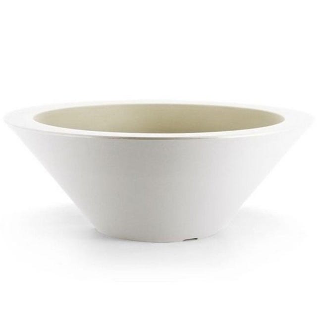 Bama Vaso a Ciotola, Alba, in Resina, Bianco 33 cm Bama Vaso a Ciotola, Alba, in Resina, Bianco 33 cm