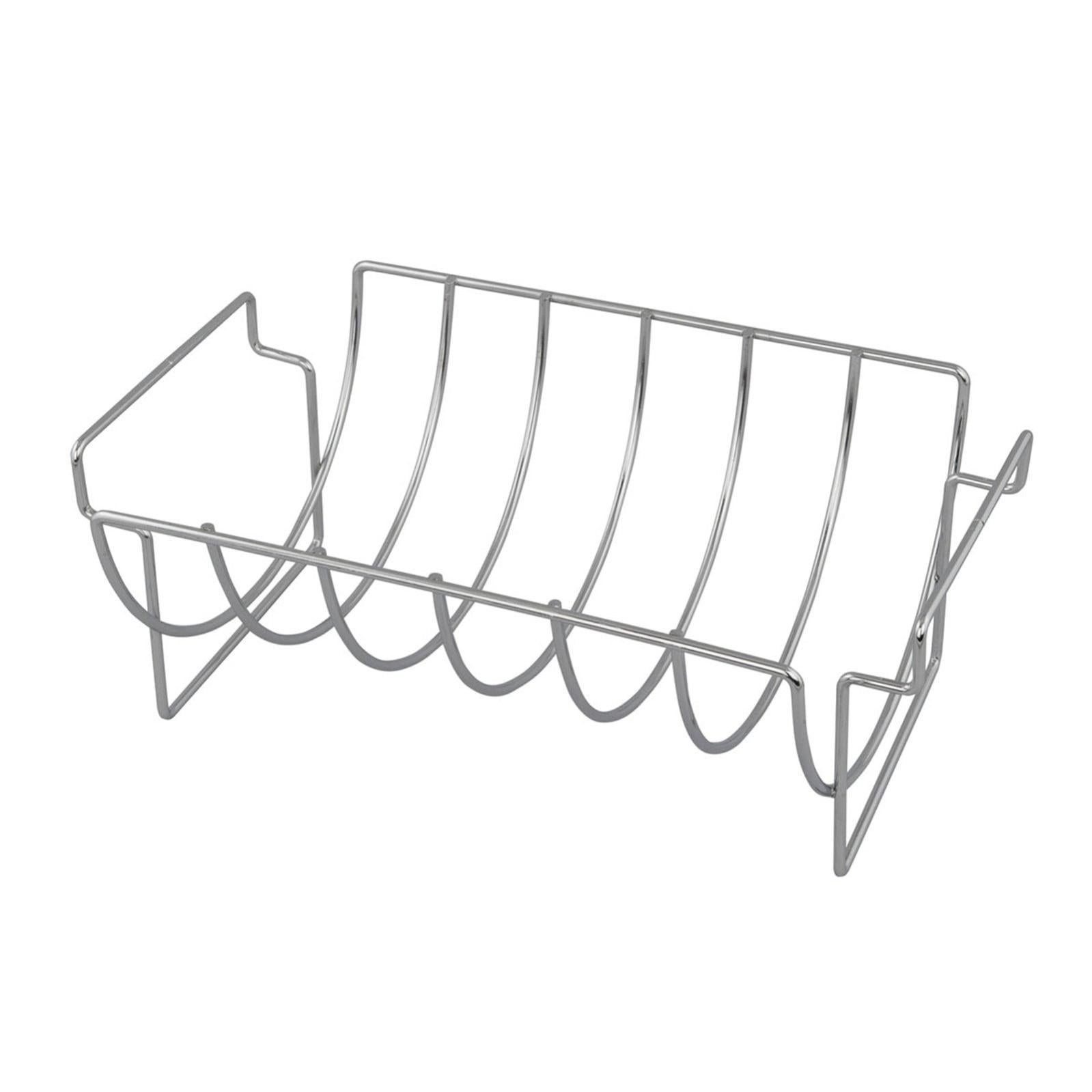 Tepro Supporto Per Costolette E Cestello Per Arrosti 2-in-1 – Accessorio Barbecue In Acciaio Cromato, Argento - 4