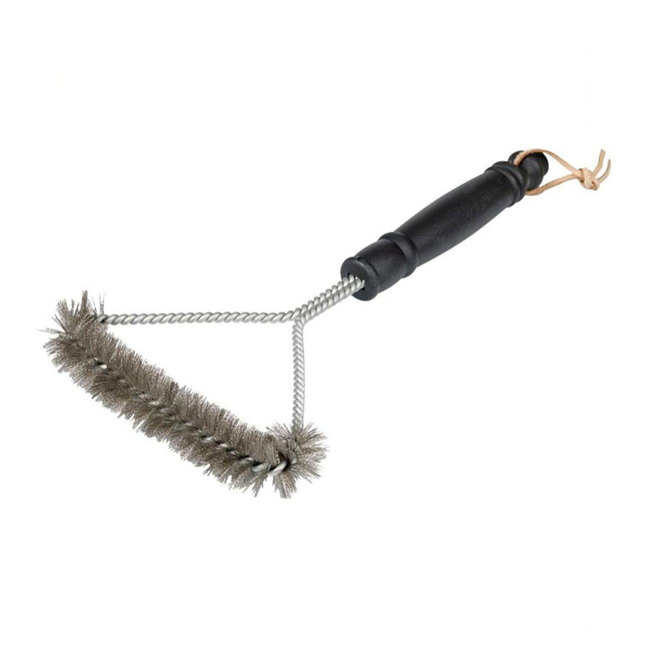 Spazzola Per Barbecue Triangolare - 30cm, Acciaio Inox, Pulizia 360&deg; Griglie