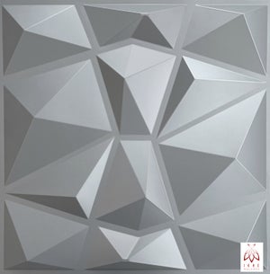 12PCS/3M² Paneles 3D Paneles de plástico de PVC Paneles de pared Sala de  juegos Techo de pared 3D Look Diamond