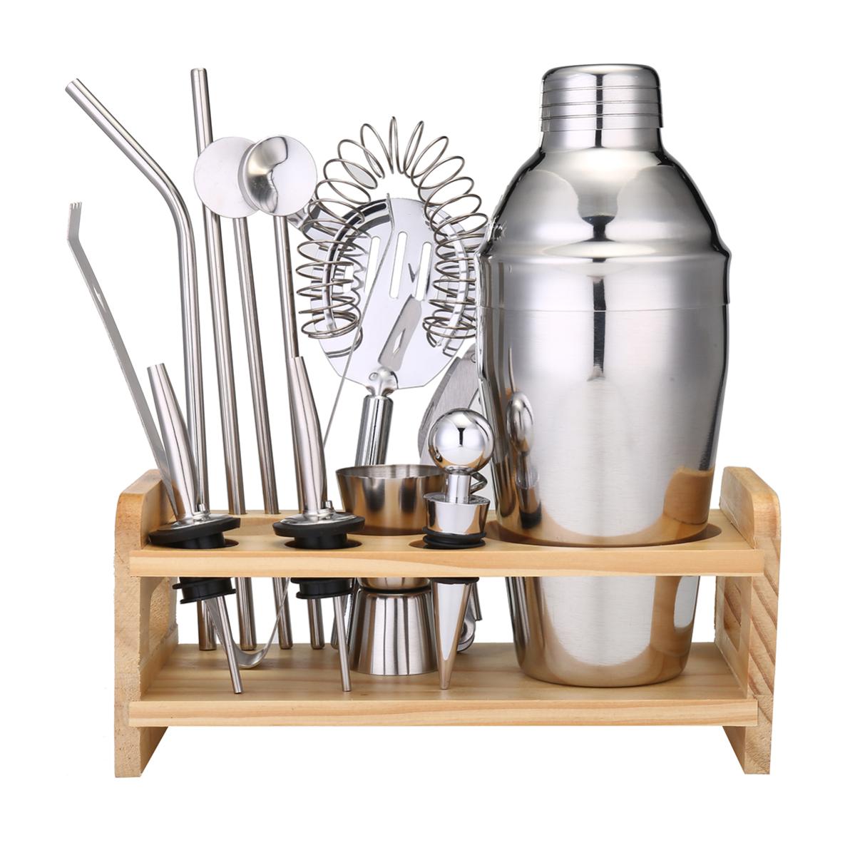 12PCS Cocktail Maker Shaker Mixer Kit barista in acciaio inossidabile