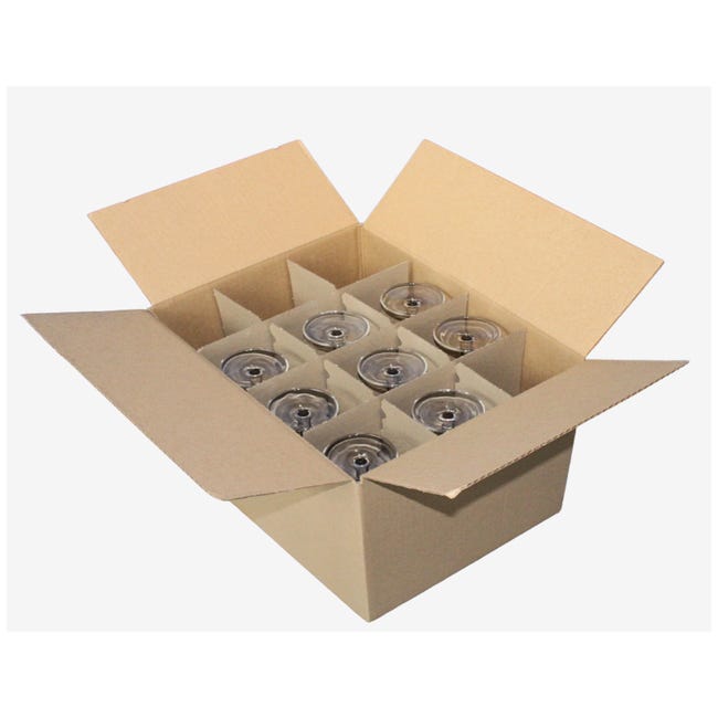 Caisse de rangement en carton pour emballer 24 ou 48 assiettes