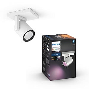 Philips Hue White Ambiance BUCKRAM Spot plafonnier spirale 4x5.5W - Noir  (télécommande incluse), compatible Bluetooth - Lampe connectée - Achat &  prix