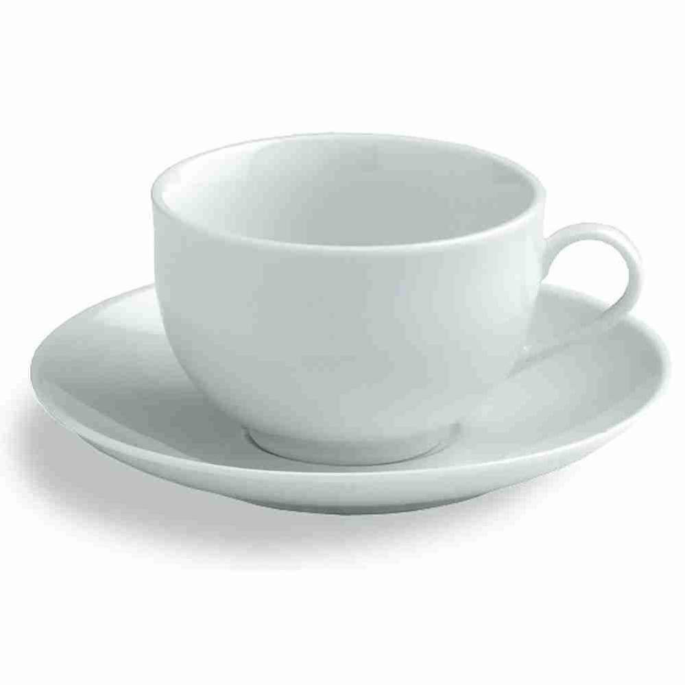 H&h set 6 tazze jumbo rose blu porcellana con piatto cc370