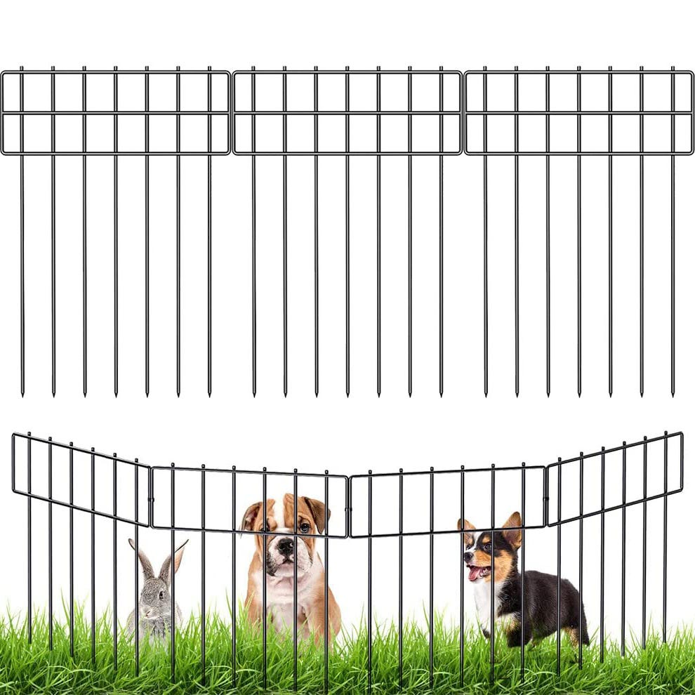 Clôture de barrière pour 3 animaux - Clôture décorative de jardin