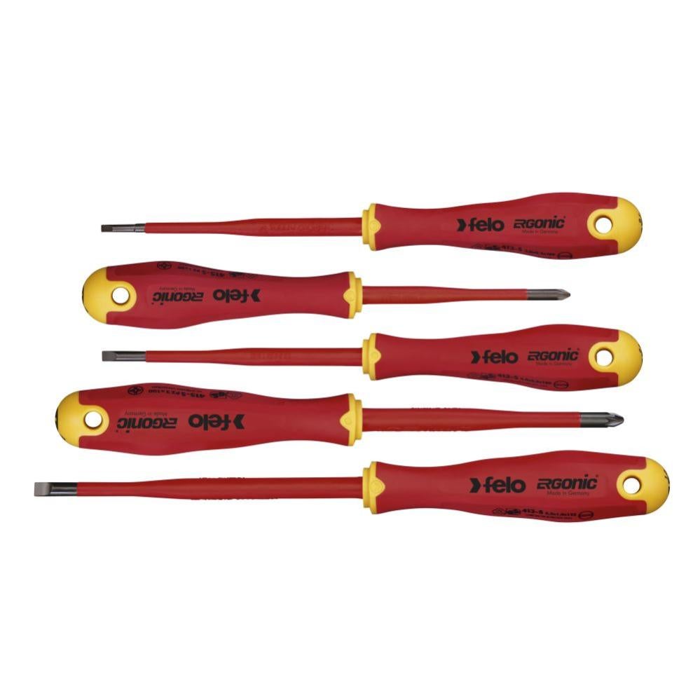 Substituição Ergonic VDE ESlimScrewdriver com alça 3K, 5 partes