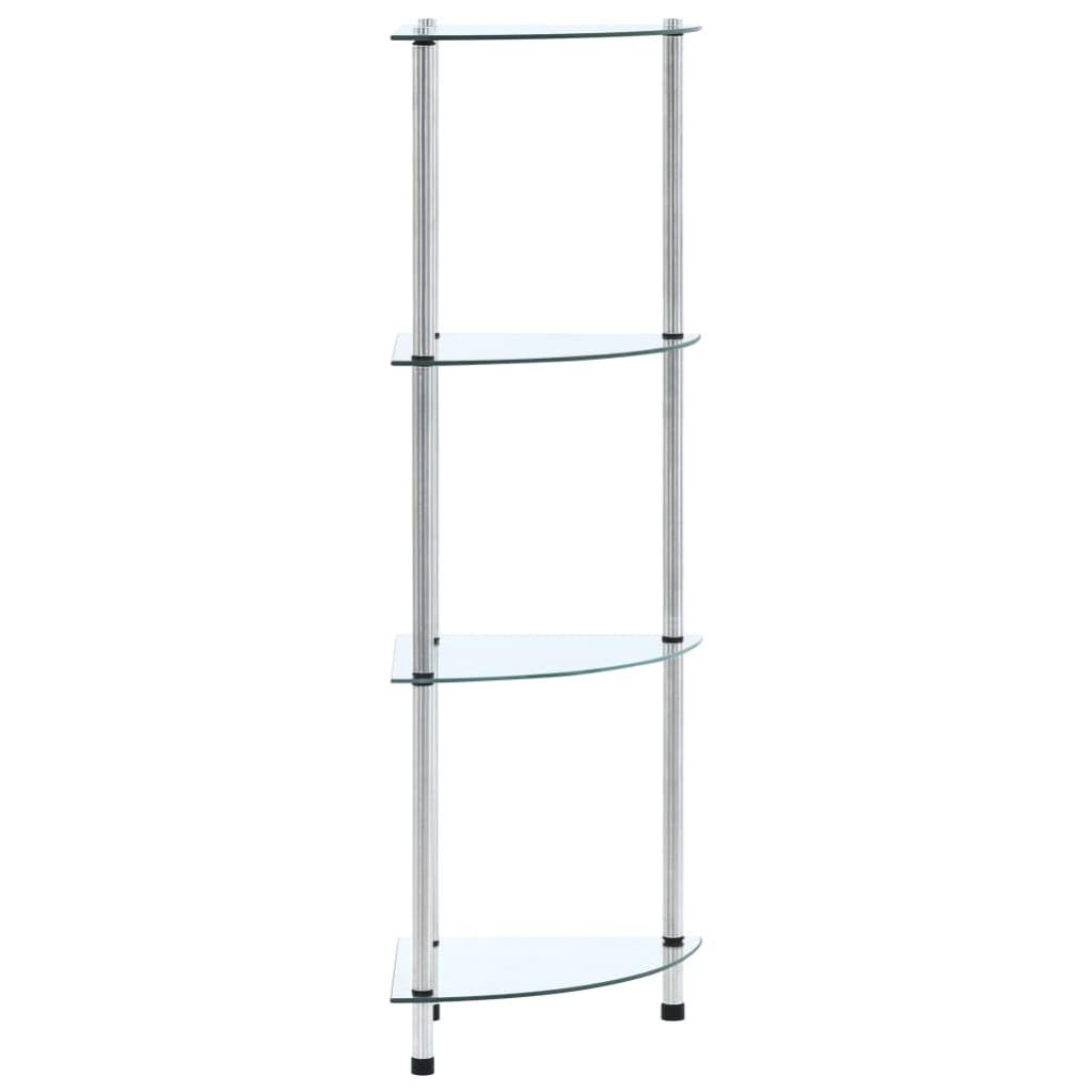 Tidyard Mensola Angolare in Vetro Temperato Trasparente/Nero/Chiaro 25x25 cm/35x35 cm/45x45 cm,Scaffale Angolare in Vetro con Supporti Cromati Vetro, Mensola Doccia in Vetro,Mensola da Bagno in Vetro Tidyard Mensola Angolare in Vetro Temperato Trasparente/Nero/Chiaro 25x25 cm/35x35 cm/45x45 cm,Scaffale Angolare in Vetro con Supporti Cromati Vetro, Mensola Doccia in Vetro,Mensola da Bagno in Vetro
