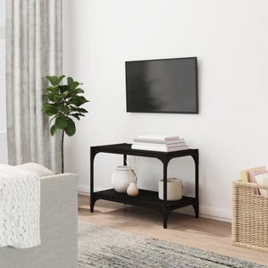 Maison Exclusive - Mobile Porta TV Nero 150x34,5x30 cm in Legno Multistrato