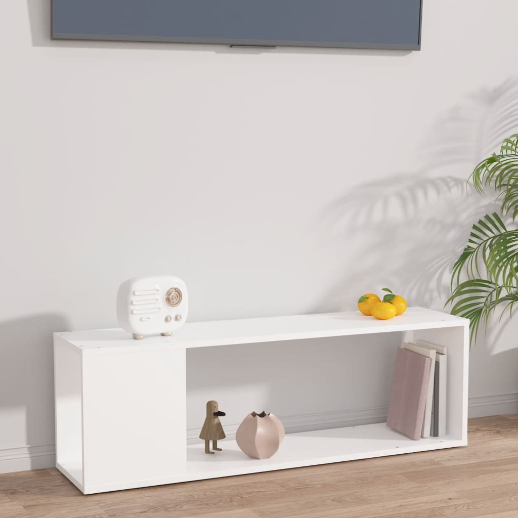 Mobile Porta TV Bianco 100x35x55 cm in Legno Multistrato » Stile Arredo Casa