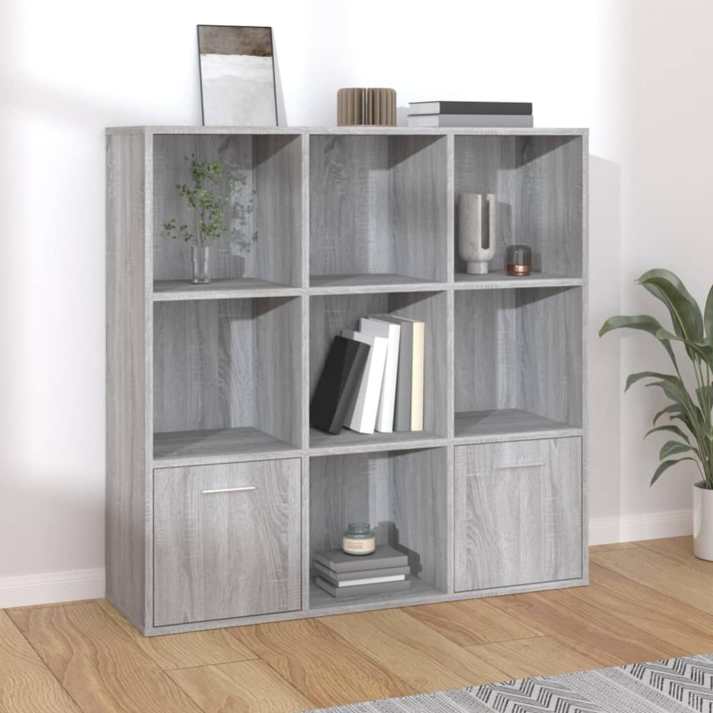 Maison Exclusive Armoire à livres Sonoma gris 98x30x98 cm Leroy Merlin