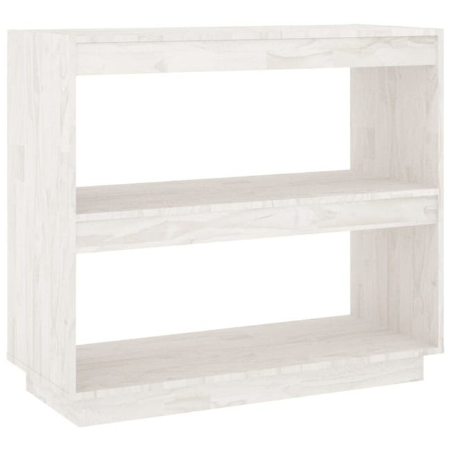 Maison Exclusive Estantería madera maciza de pino blanca 80x35x154 cm