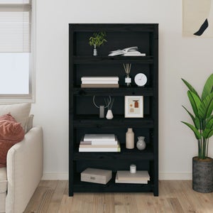 Maison Exclusive - Libreria Grigia 80x35x183 cm in Legno Massello