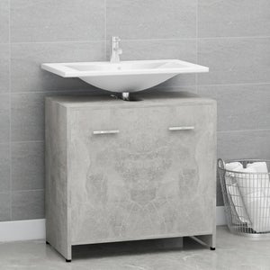 Maison Exclusive - Armadio da Bagno Grigio Lucido 60x33x80 cm in