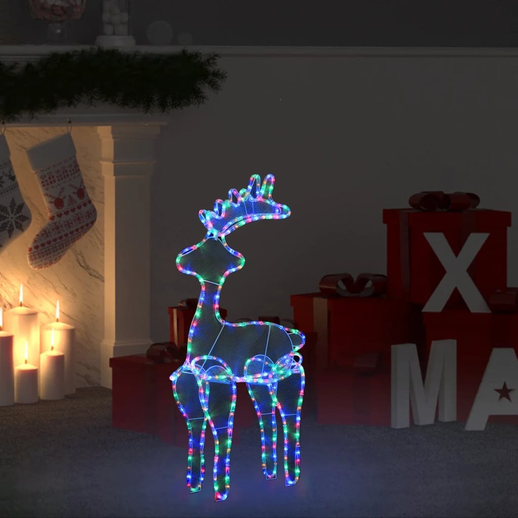 Maison Exclusive - Décoration de Noël de renne avec maille 306 LED