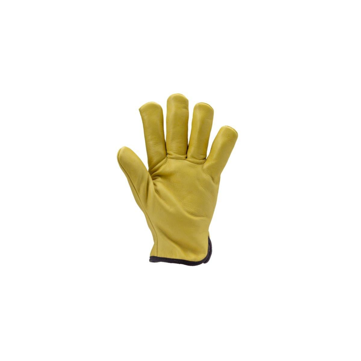 Lot de 12 paires de gants FINLANDE fleur vachette jaune fourré - COVERGUARD - Taille XL-10 - 2