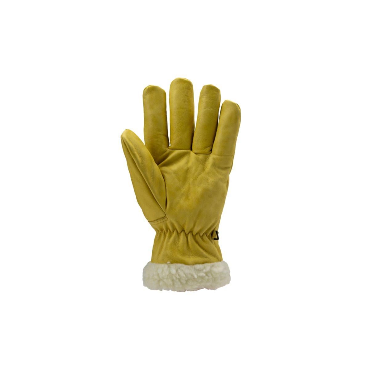 Lot de 6 paires de gants ISLANDE fleur vachette fourré long.32cm - COVERGUARD - Taille M-8 - 2